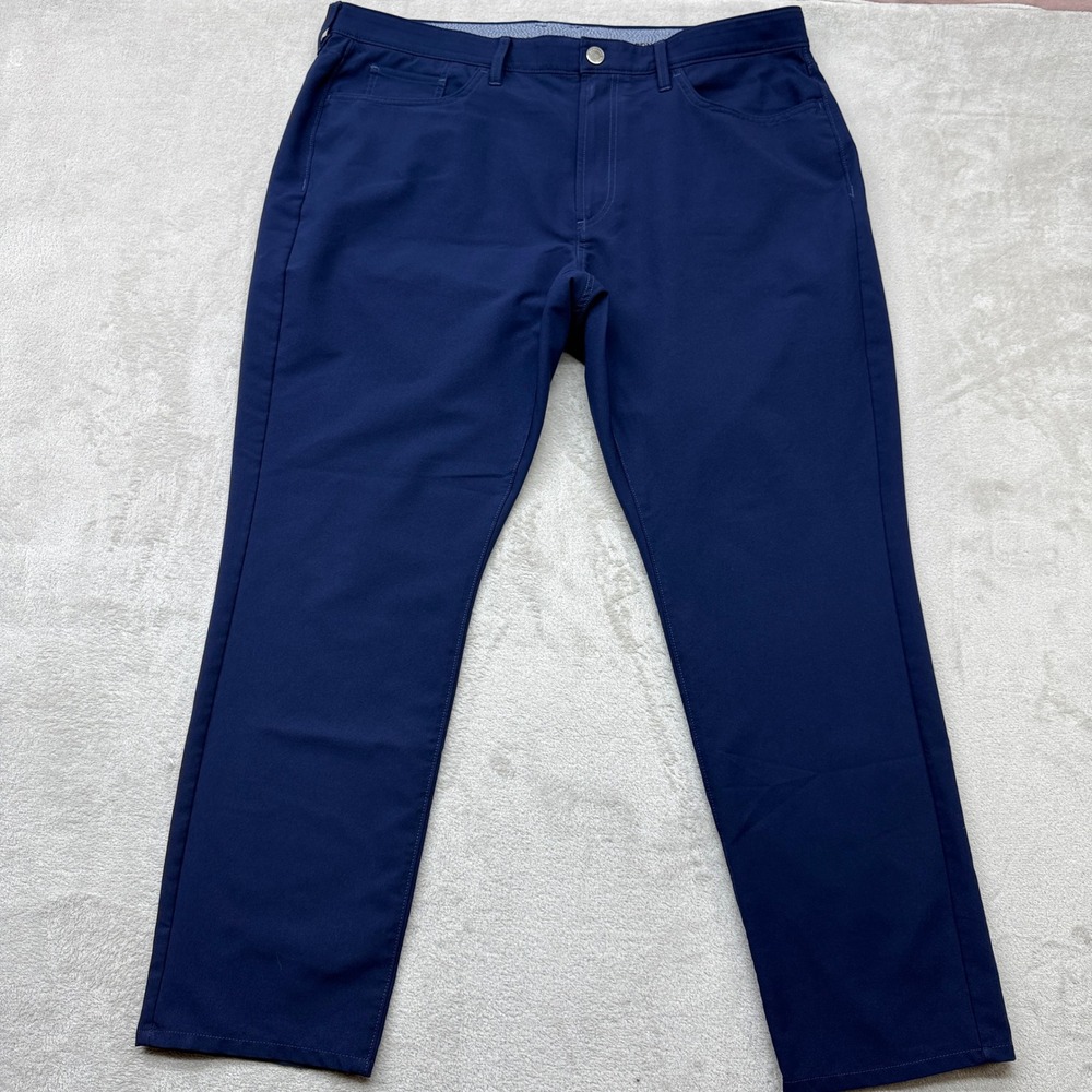 Bonobos Golf Pants Mens 38x30 Navy Blue Athletic Fit Performance Stretch Light